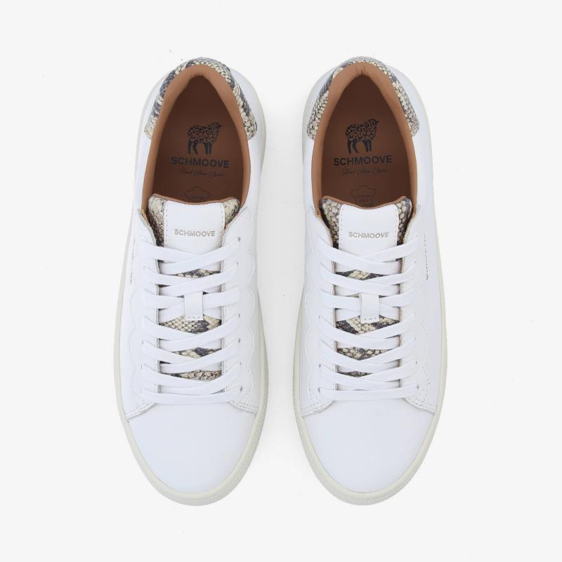 SPARKLE WAVE W - NAP/PRINTPYTHON - WHITE/BEIGE